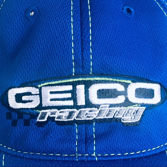 Casey Mears #13 Geico Germain Racing Baseball Cap Adult Large One-Fit Blue - Picture 8 of 15